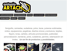 Tablet Screenshot of antonioartacho.com